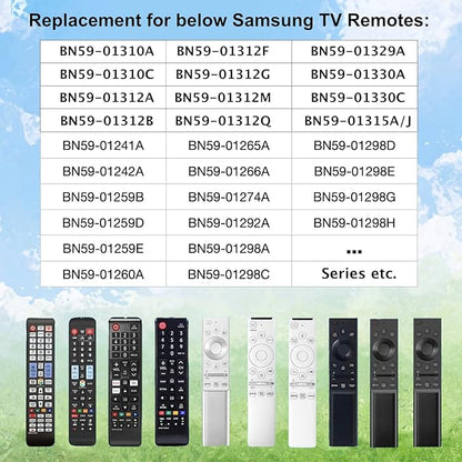 Replacement for Samsung BN59-01432A Solar Remote Control Compatible with Neo QLED 8K HDR Smart TVs