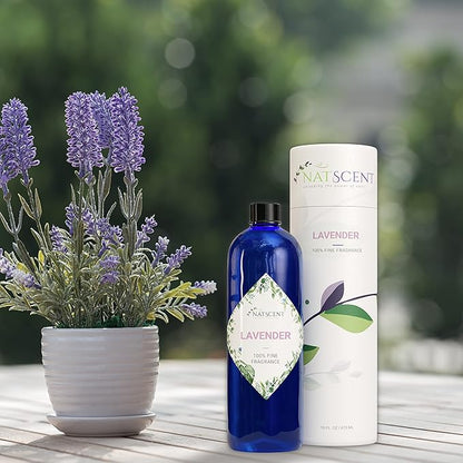 Lavender Essential Oils for Diffusers for Home, Nature-derived Lavender Essential Oil, Long-Lasting & Family-Friendly Diffuser Oils Scents, IFRA Certified, Cold Air & Ultrasonic - 16 oz