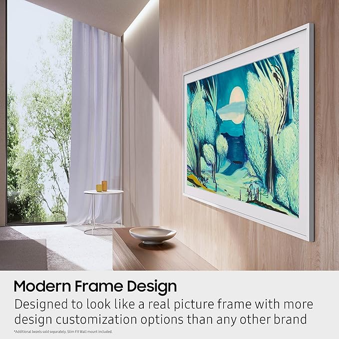 Samsung 50-Inch Class The Frame LS03F 4K QLED Smart TV (2025 Model) Slim Fit Wall Mount, Modern Frame Design, NQ4 AI Gen2 Processor, Art Mode, Artful Picture Quality, Samsung Vision AI, Alexa Built-in