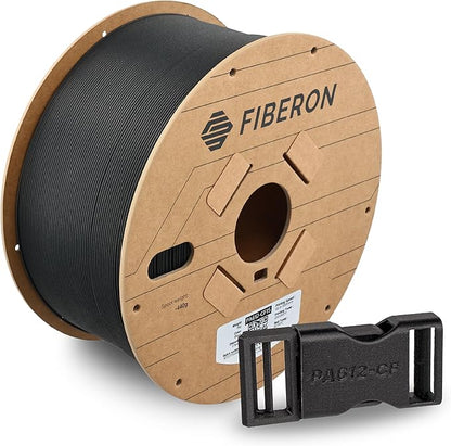 Polymaker Fiberon PA612-CF Carbon Fiber Nylon Filament 1.75mm Black 3kg, Fiberon PA612-CF Strong & Low Moisture Sensitive Nylon 1.75mm 3D Printing Filament