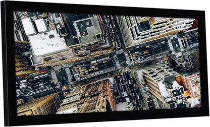 Americanflat 8x16 Picture Frame with Shatter-Resistant Glass - Signature Collection - Gallery-Style Frames Made of Engineered Wood - Photo Frame for Tabletop and Wall Display - Black
