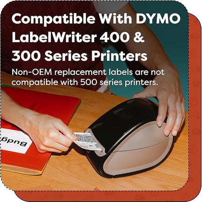 Aegis Adhesives - 1" X 2-1/8" Replacement for DYMO 30336 (12 Rolls/6000 Labels) Direct Thermal Address Barcode Labels - Compatible with LabelWriter 450, 450 Turbo, 4XL Printers (NOT 550, 5XL)