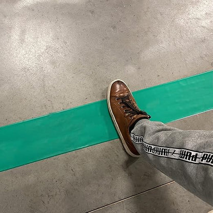 SmartSign Green 4 inch x 100 feet Floor Marking Tape, 32 mil Vinyl Floor Tape, Superior Mark Industrial Use Safety Tape with Beveled Edges, Strong Adhesive, for Gym/Warehouse/Courts