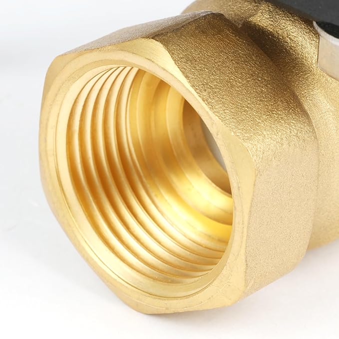 U.S. Solid 3/4" Smart Motorized Ball Valve - Brass Remote App Mobile-control Electrical Ball Valve with Manual Switch, Plug Connection