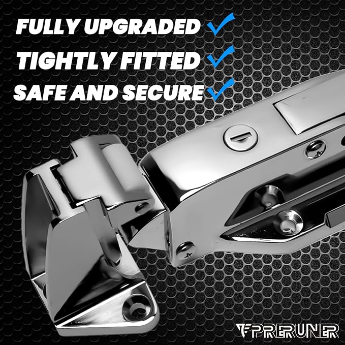 New Upgraded Walk in Cooler Door Handle, Walk in Cooler Door Closer Complete Latch Kit, Cooler Door Radial Latch, Offset -1/5 In-3/5 in(Offset) and 5.9" Solid Metal Interior Release Handle