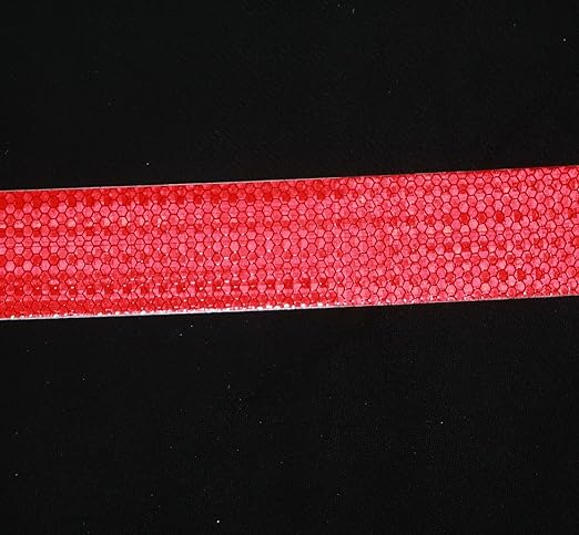 Red Reflective Tape Outdoor Waterproof 2 inch Wide, High Visibility Warning Industrial Marking Tape, Safety Stickers (68 feet,5 Rolls)