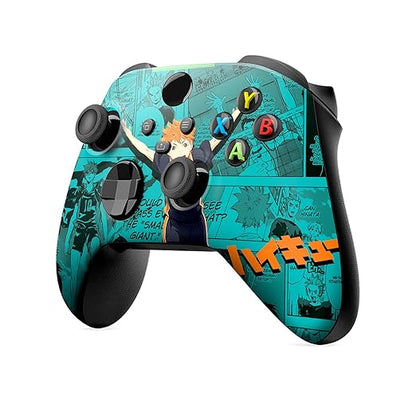 DreamController Haikyyuu Hinatta Custom X-box Controller Wireless compatible with X-box One/Series X/S Proudly Customized in USA with Permanent HYDRO-DIP Printing(NOT JUST A SKIN) (MODDED)