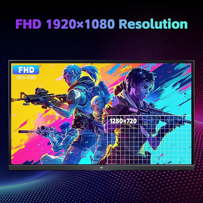 KTC 24 Inch Computer Monitor, FHD 144Hz Office Gaming Monitor, IPS, Adaptive-Sync, HDMI & DP Port, 1500:1 Contrast Ratio, Bluelight Filter, Tilt Adjustable, H24B9S
