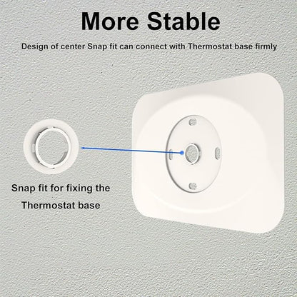 Nest Thermostat Wall Plate Cover Replacement Compatible with Google Nest Learning Thermostat (4th Gen), Practical Nest Learning Thermostat 4 Trim Kit, Snap fit Design (Biege, 2 Packs)
