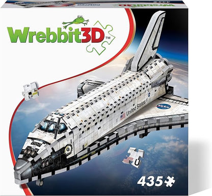 Wrebbit3D Space Shuttle Orbiter 3D Puzzle | 435 Jigsaw Puzzle Pieces | Build a Space Exploration Vehicle and Discover New Worlds