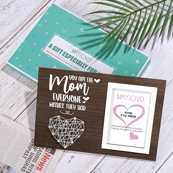Best Mom Gifts Christmas Gifts for Mom from Daughter Son Kids, Mom Picture Frame Mother-in Law-Gifts New Mom Gifts for Women, Birthday Gifts for Mom Who Has Everything Mom Thanksgiving Gifts-4x6 Photo