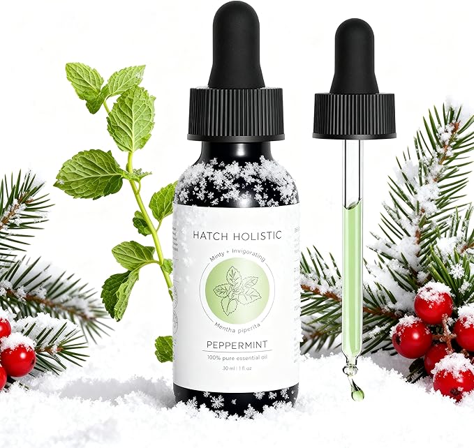 Peppermint Essential Oil - 1oz Pure Peppermint Oil for Diffuser Or Aromatherapy, Minty Fresh Scent for Energy, Focus and Vitality, Suitable for Home, Skincare and Humidifiers