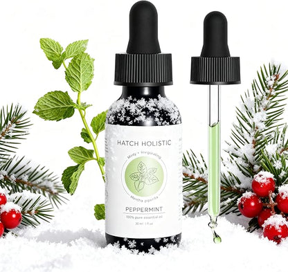 Peppermint Essential Oil - 1oz Pure Peppermint Oil for Diffuser Or Aromatherapy, Minty Fresh Scent for Energy, Focus and Vitality, Suitable for Home, Skincare and Humidifiers