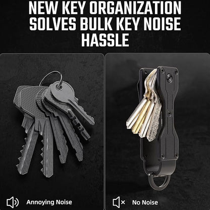 Key Organizer Minimalist Innovative Keyholder Compact Keys Organizer Smart KeyChain Secures 2-6 Keys