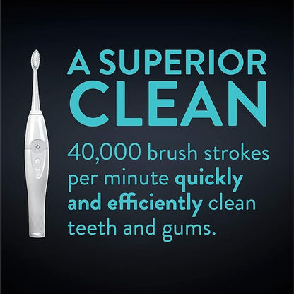 Tao Clean UV Sanitizing Sonic Toothbrush and Cleaning Station, Electric Toothbrush, Dual Speed Setting, White