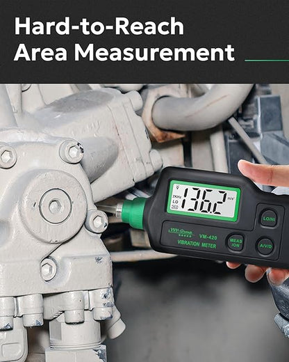 Vibration Meter VM-420 Digital Vibrometer Handheld Vibration Analysis Equipment Acceleration Velocity Displacement Measurement