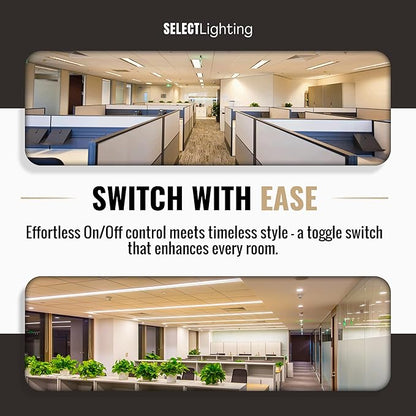 Select 15A 120V AC 4-Gang Toggle Switch, Vintage Satin Nickel Plated Single Pole 3 Way Compatible Wall Mount Toggle Switch, Included Faceplate & Switch Module, UL Listed