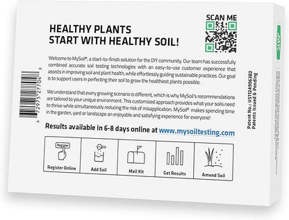 MySoil Test Kit PRO Pack, Unlock Your Lawn & Garden Potential, Complete & Accurate Nutrient and pH Analysis with Recommendations Tailored to Your Soil and Plant Needs | 2 Test Kits + 1 Soil Probe