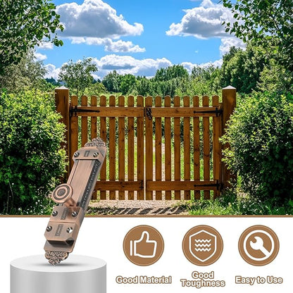PATIKIL Barrel Bolt Latch, 2 Pack 5 Inch Slide Door Locks Zinc Alloy Gate Door Catch Bolt Latch for Bathroom Bedroom Barn Warehouse, Red Bronze
