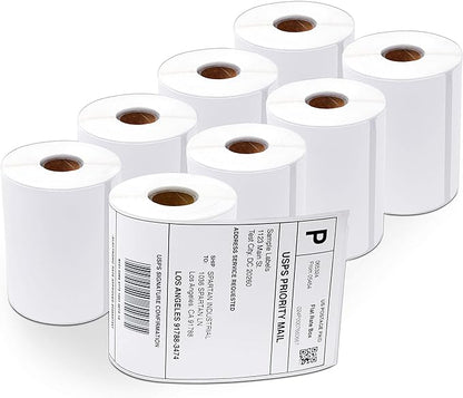 Aegis Adhesives - 4" X 6" Replacement for DYMO 1744907 (8 Rolls/1760 Labels) Direct Thermal Shipping Labels - Compatible with LabelWriter 4XL Desktop Printers (NOT Compatible with 5XL)