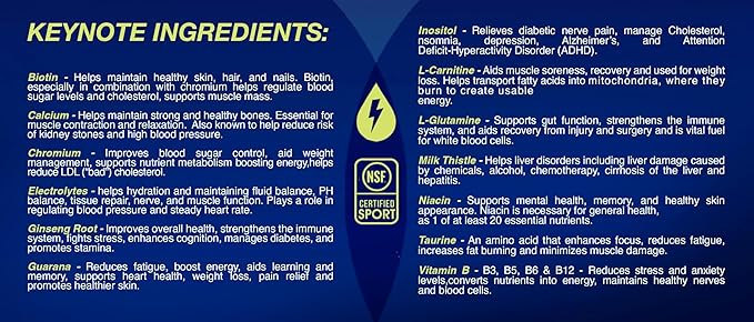 ProBaller Ultra Premium Zero Sugar Energy Drink - Natural & Clean NSF Certified Sport Drink with Amino Acids, Taurine, Biotin, Vitamin B 12 Methylcobalamin, & Electrolytes - 15 Pack - Wild Berry