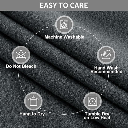 Easy-Going 100% Waterproof Recliner Cover, Stretch Couch Covers for Reclining Couches, Extra Large Sectional Sofa Slipcover, L-Shape Furniture Protector for Kids & Pets, 5 Seater, Dark Gray