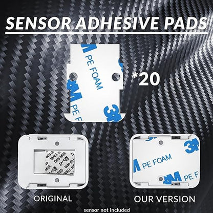 Safe Entry Sensors Replacement Adhesive Strips for SimpliSafe – Pre-Cut Replacement Tape for Sensors & Magnets | No Cutting Needed, Residue-Free Removal | Pack of 20 Sensor Pads & 20 Magnetic Pads