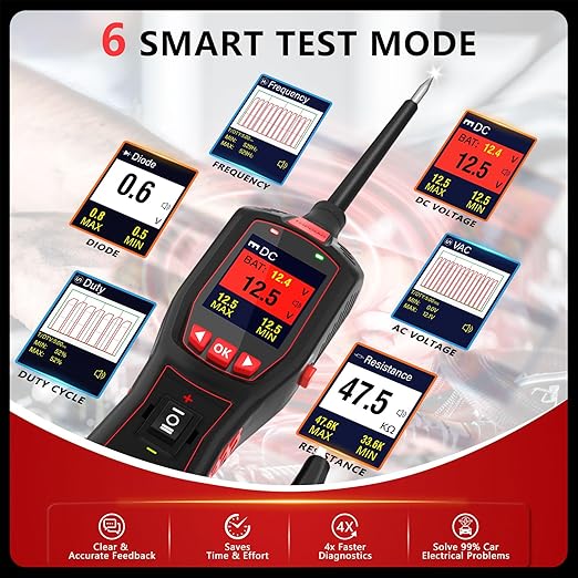 Electrical Tester for 6V-30V Cars, Short Circuit Breaker Finder Tool, Automotive Circuit Tester, Voltage Tester, P150