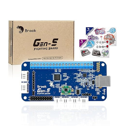 Brook Gaming GEN 5 Wired Fighting Board – Compatible with PS5, PS4, NS, NS2, and PC/Ultra-Low Latency & RGB Lighting Equipped (Exclusive Version)