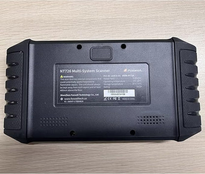 FOXWELL NT726 OBD2 Scanner Diagnostic Tool, All System Bidirectional Scan Tool, Code Reader for Cars and Trucks with 12 Resets, ABS Bleeding/Oil/EPB/SAS/D-PF/TPMS/Injector Coding/Throttle/BMS..., FCA