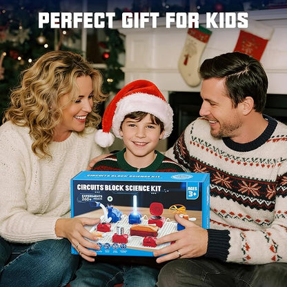 Science Kits for Kids Electronics Exploration Kit with 260+ Circuit Projects, Physics Experiments Circuit Board STEM Educational Toy for Boys Girls Ages 3 4 5 6 7 8 9 10 11 12+