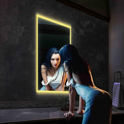 24x36 LED Mirror for Bathroom | Backlit LED Vanity Mirror with Anti-Fog, Stepless Dimmable, 3 Color Temperature | Wall Mounted Lighted Bathroom Mirror | Smart Vanity Makeup Mirror with Lights