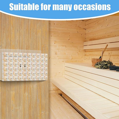 100 Slots Cell Phone Locker Acrylic Cell Phone Lock Box with Door Locks and Keys, Wall-Mounted Cell Phone Storage Cabinet for Office Classroom Gym Firms, Clear Lockers for Storage (Large 60 Slots)