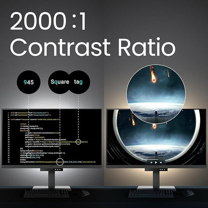 BenQ RD320U 32” 4K 3840x2160 Programming Monitor with 2000:1 Contrast Ratio, Nano Matte Panel, Backlight, 90W USB-C, Coding Modes, Night Hours Protection, Ergonomic Design, and Eye-Care Technology