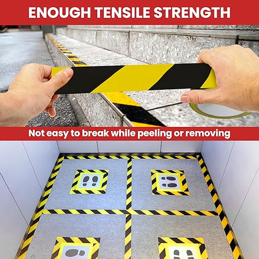 GGR Supplies T.R.U. SST-618C Green & White Hazard Warning Safety Stripe Tape: 1/2" in. Wide x 18 yds.