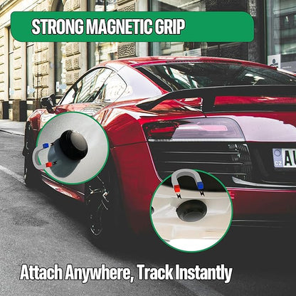 Magnetic Hidden GPS Tracker for Vehicles – Android Only, Long Battery Life, No Subscription, Car Tracker Device Hidden (Android Tracker)