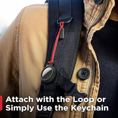 KeySmart AirTag Keychain Key Holder, Compatible with Apple AirTag Holder, Key Organizer Keychains