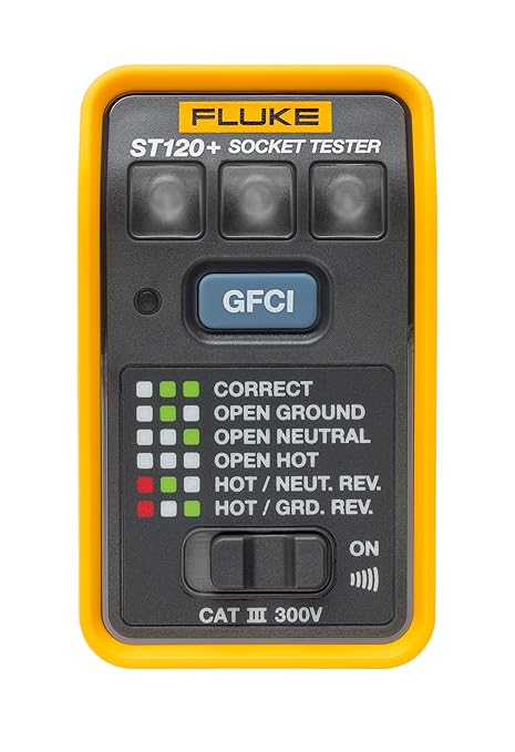 Fluke ST120+ GFCI Socket Tester with Audible Beeper