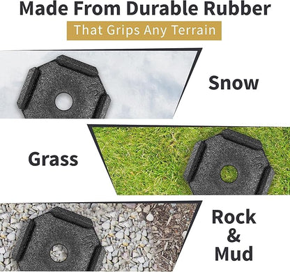 SnapPad EQ Compact | Precise Fit for RV Jack Pads, Travel Trailers and Class B & C Motorhomes | Compatible with Major RV Brands & Leveling Systems | Pack of 4 for 7” Square Or 7.25” Round Jack Feet