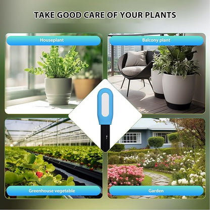 Plant Monitor Soil Test Kit, Flower Care Soil Tester Smart Plant Intelligent Sensor Plants Detector Bluetooth Monitor for Fertility Temperature Level for Tuya App