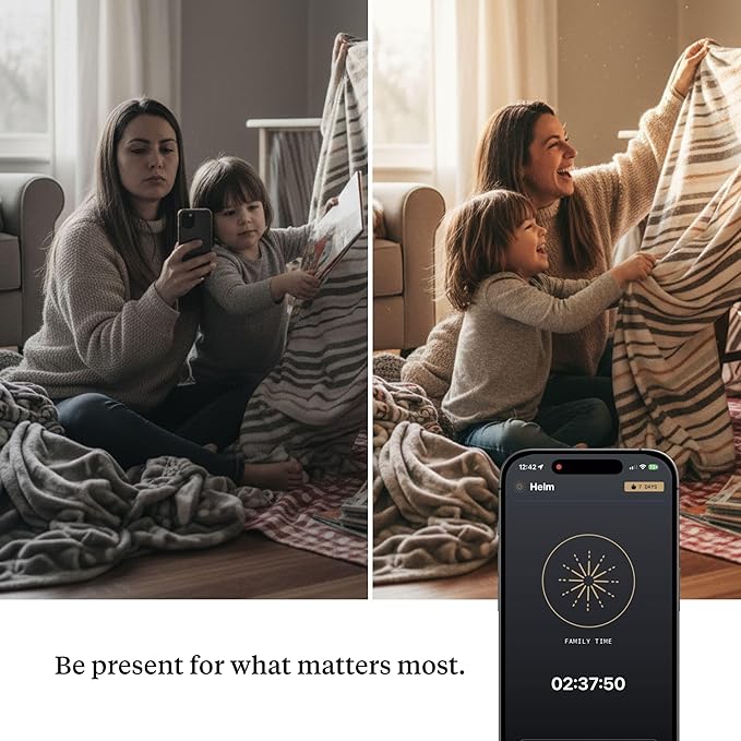 BestSelf Helm Focus Device – Premium NFC-Powered Phone Distraction Blocker Physical App Blocker Tool for Deep Work, ADHD Focus, and Screen-Free Productivity