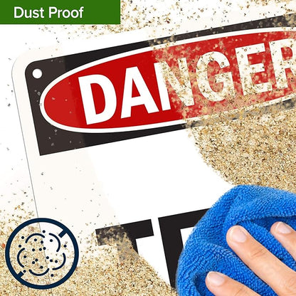 Custom Danger Sign, OSHA Sign, 7x10 Inches, 55 mil thick HDPE (high density polyethylene), Made in USA by My Sign Center