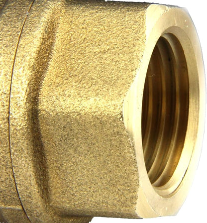 U.S. Solid Motorized Ball Valve- 1/2" Brass Ball Valve with Full Port, 9-24V AC/DC and 2 Wire Auto Return Setup