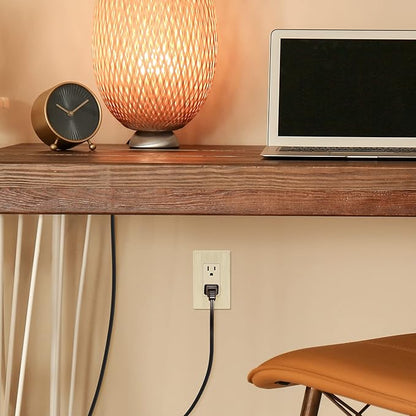 LIDER Brushed Finish Decorator Switch Cover, Screwless Wall Plate, Mid-Size 1-Gang 4.88" x 3.11", Unbreakable Polycarbonate Thermoplastic, UL Listed, LSWP-31M-BLA, Brushed Light Almond