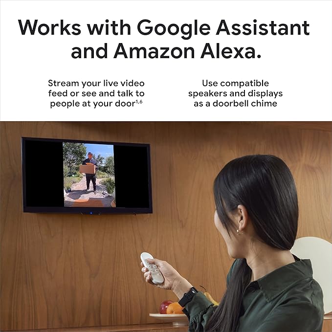 Google Nest Doorbell - (Wired, 2nd Gen) - Wired Video Doorbell Camera - Doorbell Security Camera - Ivy