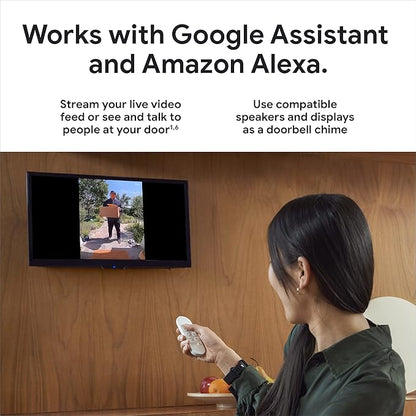 Google Nest Doorbell - (Wired, 2nd Gen) - Wired Video Doorbell Camera - Doorbell Security Camera - Ivy