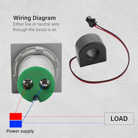 LED Voltage Display Panel Mount Volt Amp Meter, AD101-22VAMS 22mm Square Voltmeter and Ammeter, AC50-500V Voltage and 0-100A Current Meter, Green (3 Pack)