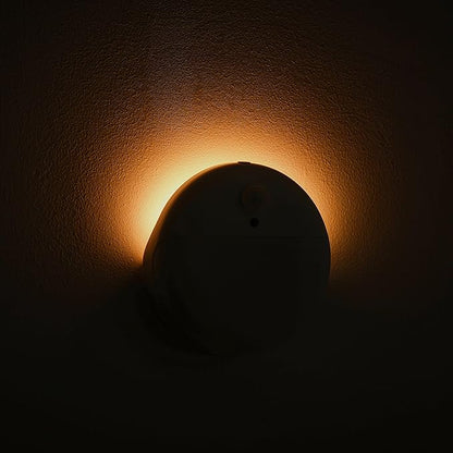 2 Pack Toliet Lights, 2.6" Small Motion Sensor Battery Night Light, Dimmable LED Nightlight, 3 Light Modes, Stick on Lights for Bathroom, Travel, Stairs, Cabinet, Bedroom, Kids, Warm Yellow