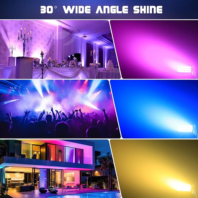 Stage Wash Light 21x15W LED RGBW Dj Lights for Parties, DMX Control Sound-Activated Stage Lighting Bar for Wedding Disco Party (1, 21 Lights)