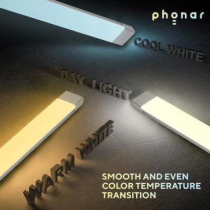 phonar 2-Pack 36 Inches Under Cabinet Lighting LED Lamps for Kitchen, Closet, Variable Color LED Under Counter Lighting Motion Sensor with Plug-in Installation LED Lighting for Wardrobe